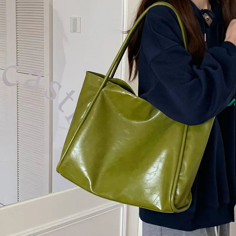 Portable Texture Tote Bag for Women, Shoulder Underarm Bag, Commuting Bag, Large Capacity, Niche Design, Autumn Winter Handbags