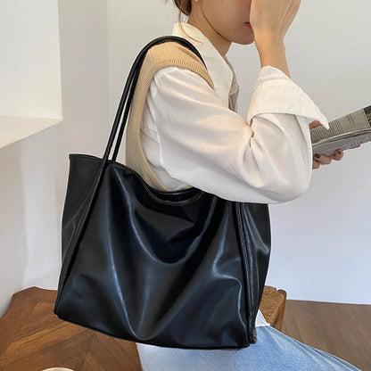 Portable Texture Tote Bag for Women, Shoulder Underarm Bag, Commuting Bag, Large Capacity, Niche Design, Autumn Winter Handbags