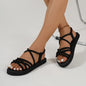 2025 Women Summer Sandals Leisure Wedges Shoes Soft EVA Sole Light Weight Elastic Back Strap Girls Student Platform Sandalias