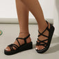 2025 Women Summer Sandals Leisure Wedges Shoes Soft EVA Sole Light Weight Elastic Back Strap Girls Student Platform Sandalias